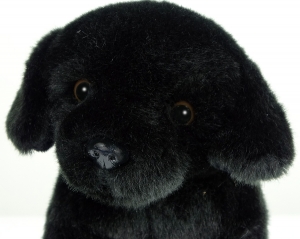 Labrador sitzend schwarz 21 cm